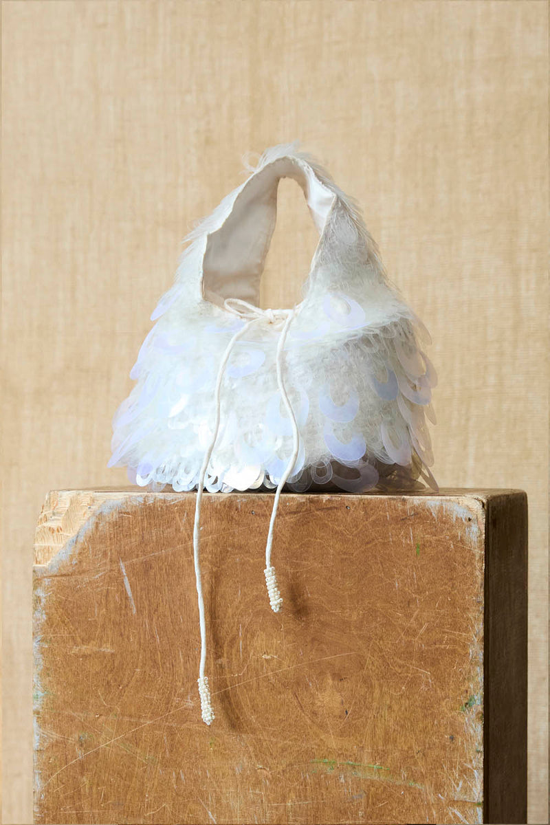 Fishscale Sequin Bag Clear