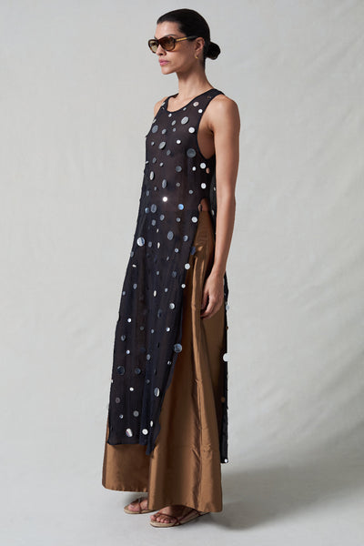 Chloe Sequin Tunic Black by Chan Luu