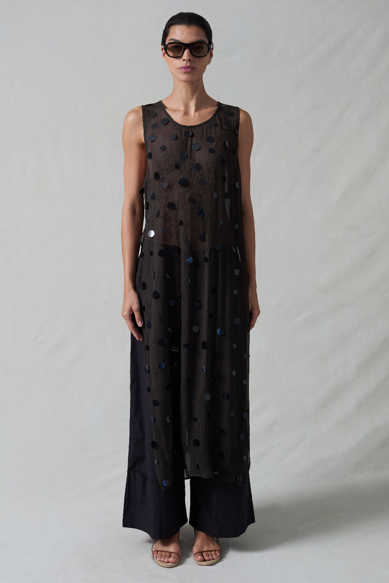 Chloe Sequin Tunic Earth