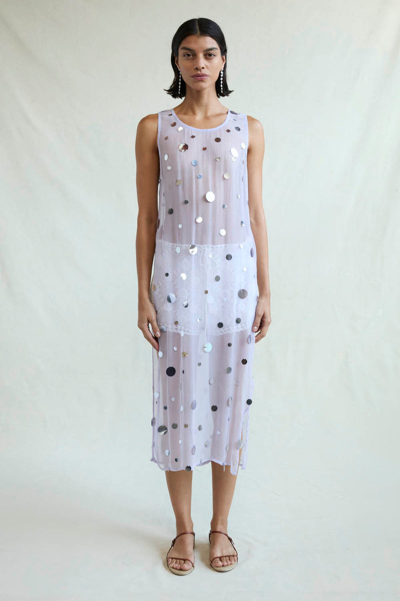 Chloe Sequin Tunic Lilac