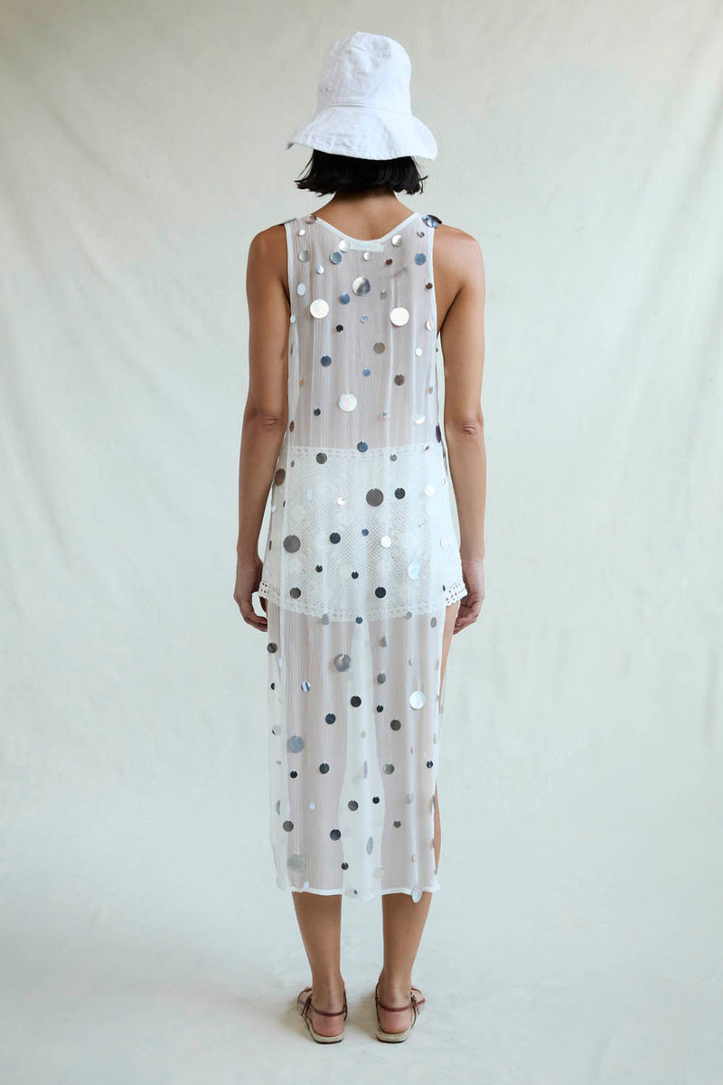 Chloe Sequin Tunic White