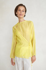 Heather Wrap Top Daffodil