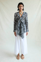 Elena Blouse Zebra