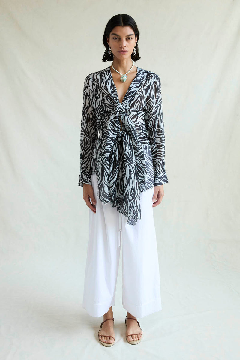 Elena Blouse Zebra