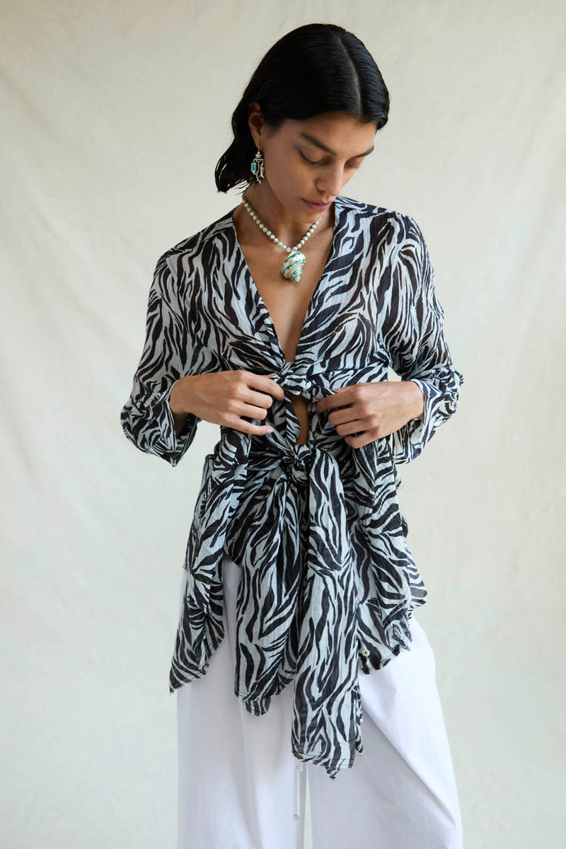 Elena Blouse Zebra