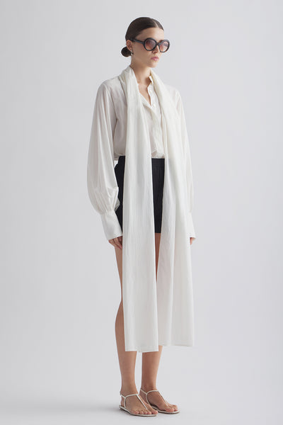 Nicola Scarf Blouse Natural
