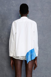 Harriet Swing Blouse Blue Check