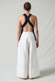 Sequin Apron Top Black
