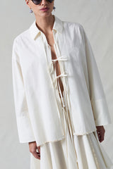 Shoelace Shirt Ivory