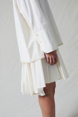 Shell Button Shoelace Shirt Ivory