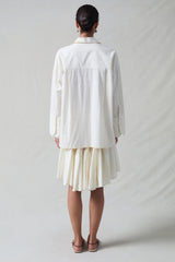 Shell Button Shoelace Shirt Ivory