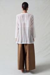 Sequin Tear Drop Blouse Ivory