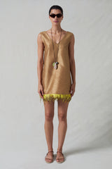 Exaggerated Dupion Tank Camel
