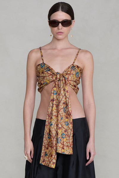 Flora Wrap Top Marigold