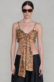 Flora Wrap Top Marigold