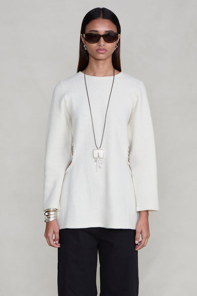 Rib Cage Long Sleeve Ivory
