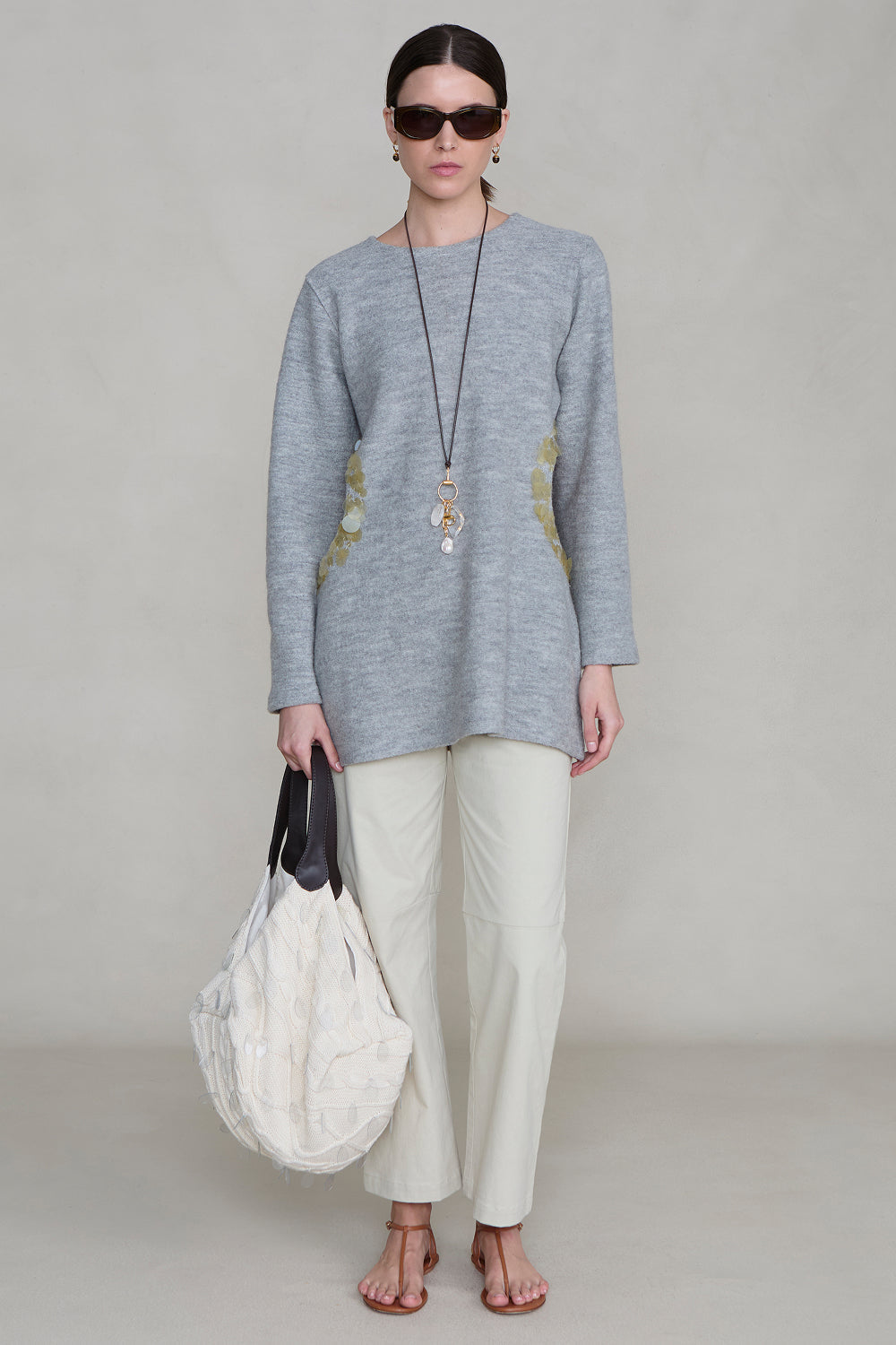 Rib Cage Long Sleeve Grey