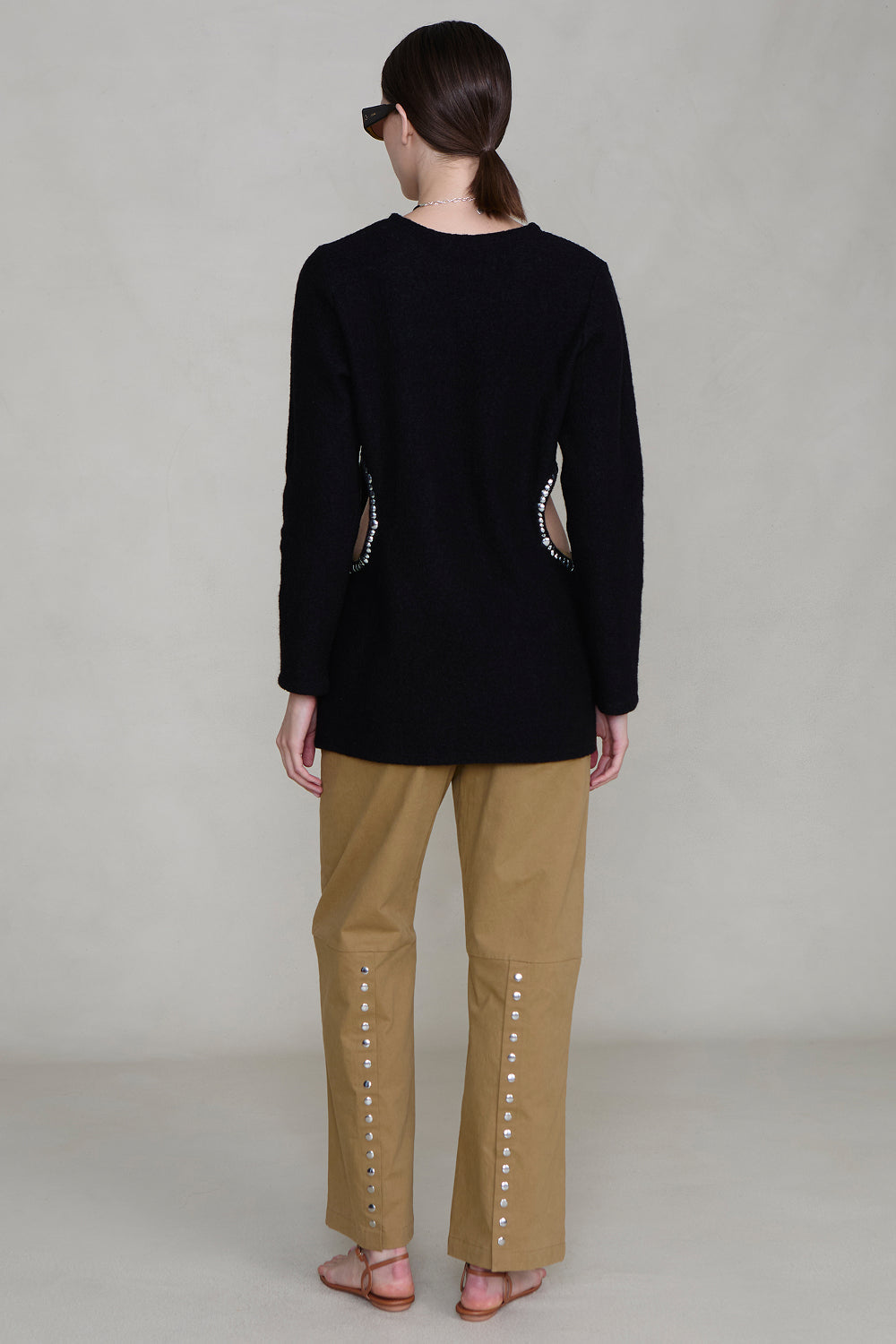 Rib Cage Long Sleeve Black