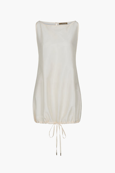 Techno Taffeta Shift Shirt Pearl