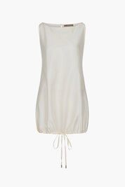 Techno Taffeta Shift Shirt Pearl