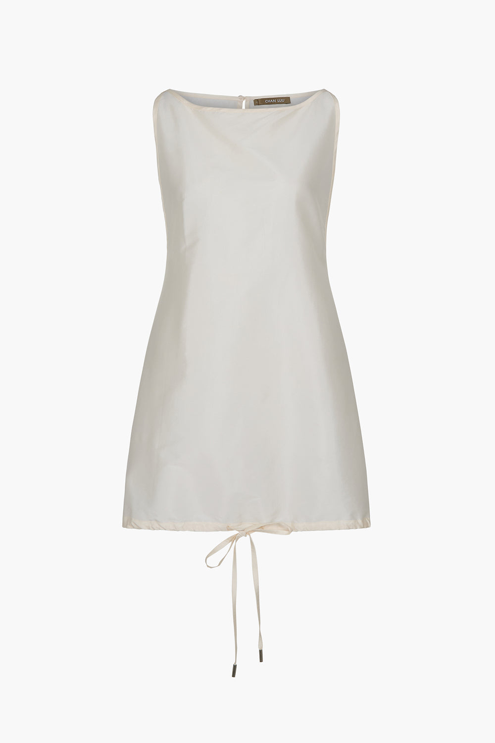 Techno Taffeta Shift Shirt Pearl