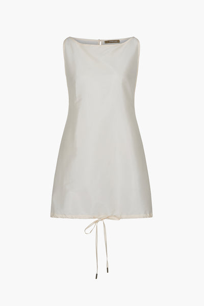Techno Taffeta Shift Shirt Pearl