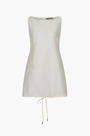 Techno Taffeta Shift Shirt Pearl