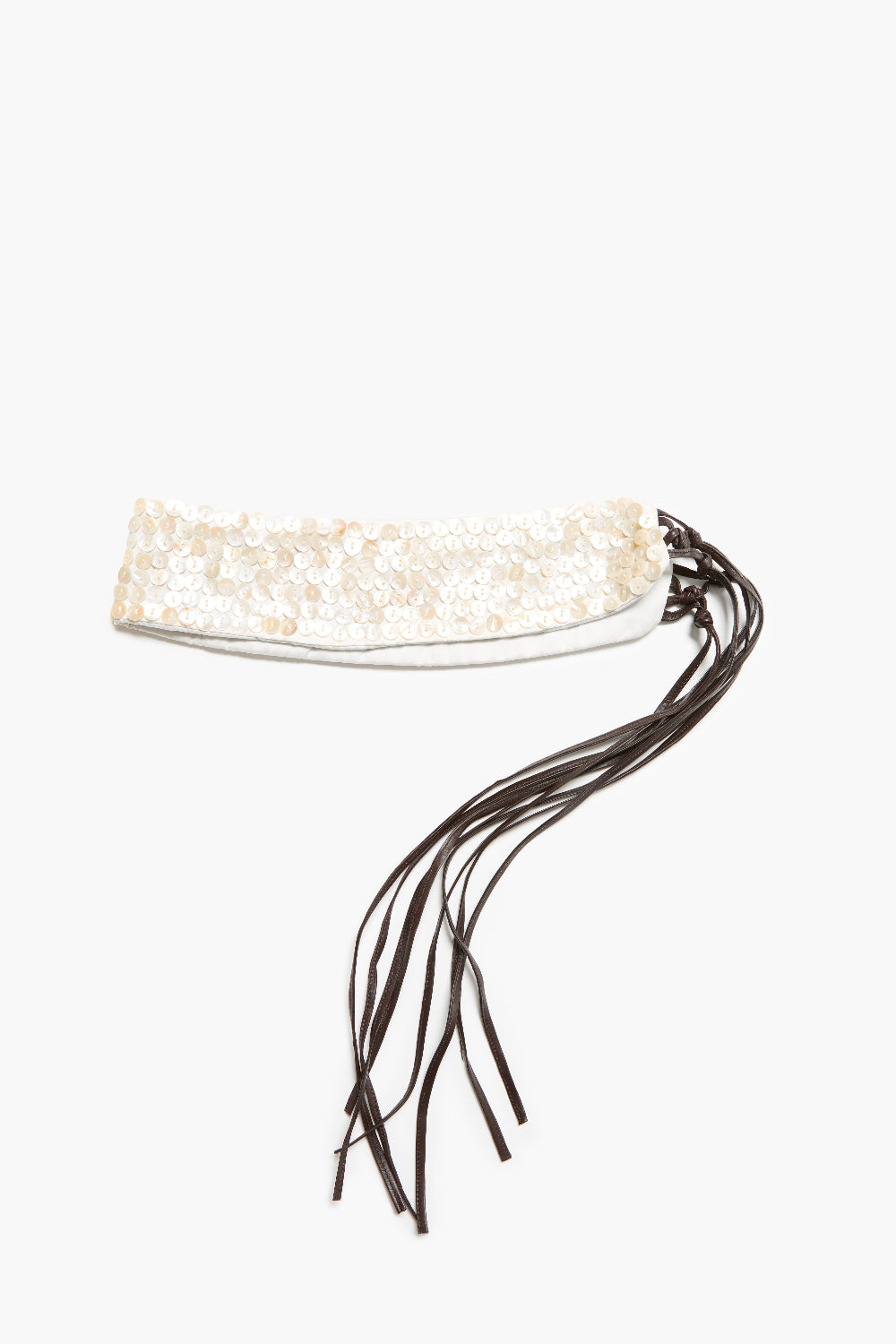 Ultra Wide Waist Belt Shell Button