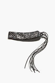 Ultra Wide Waist Belt Black Mirror