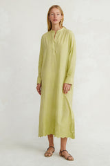 Saman Embroidered Dress Green