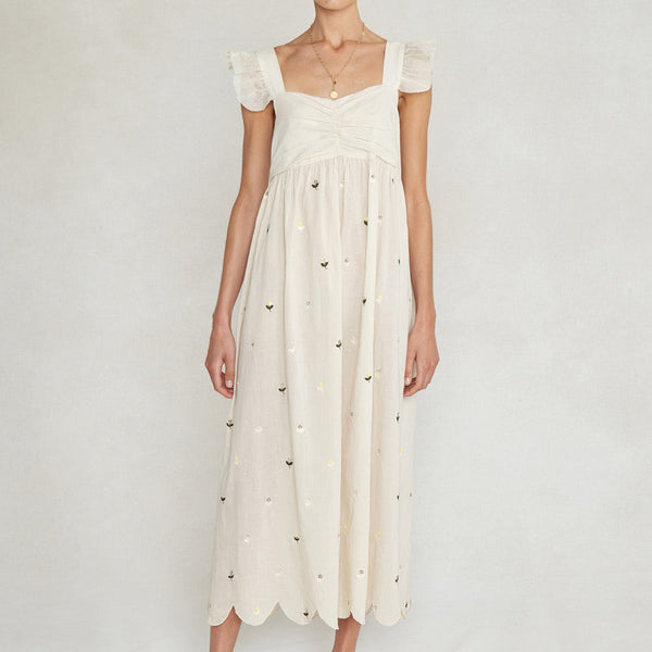 Amelia Dress Antique White Chan Luu