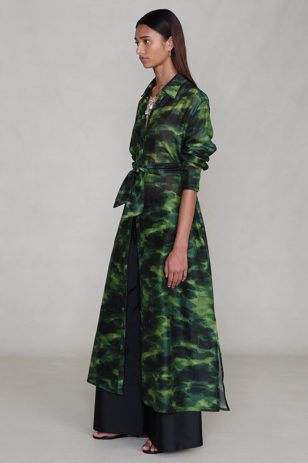 Studio Shirt Dress Camo