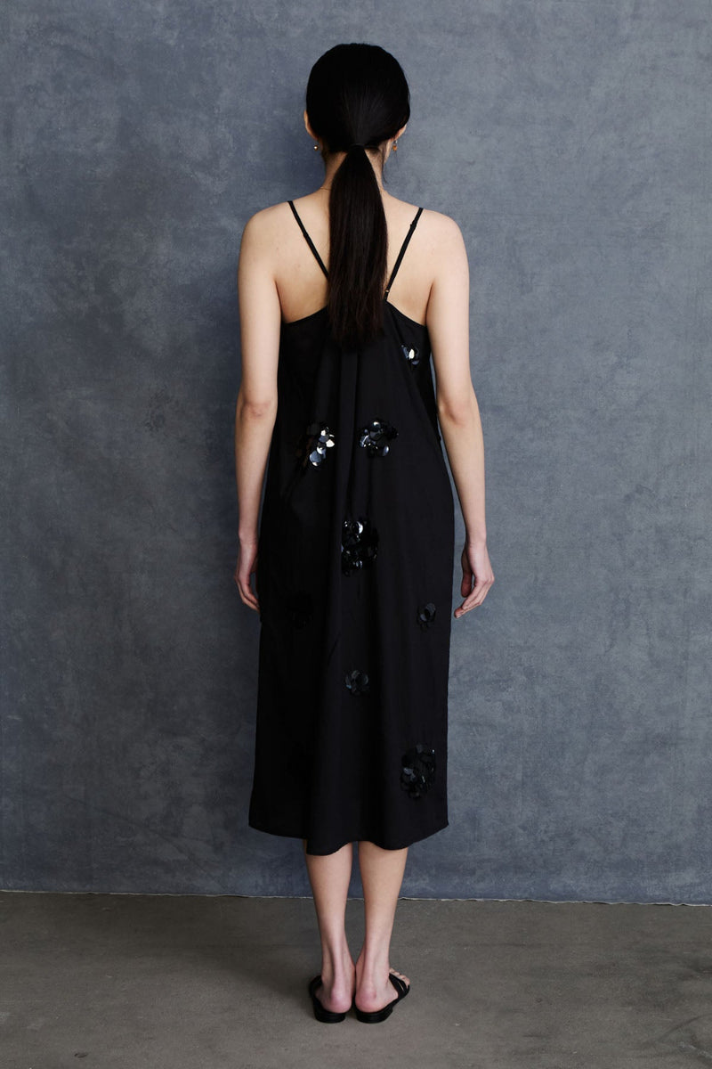 Orb Slip Dress Black