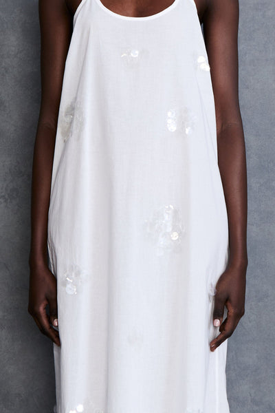 Orb Slip Dress White