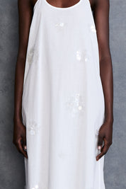 Orb Slip Dress White