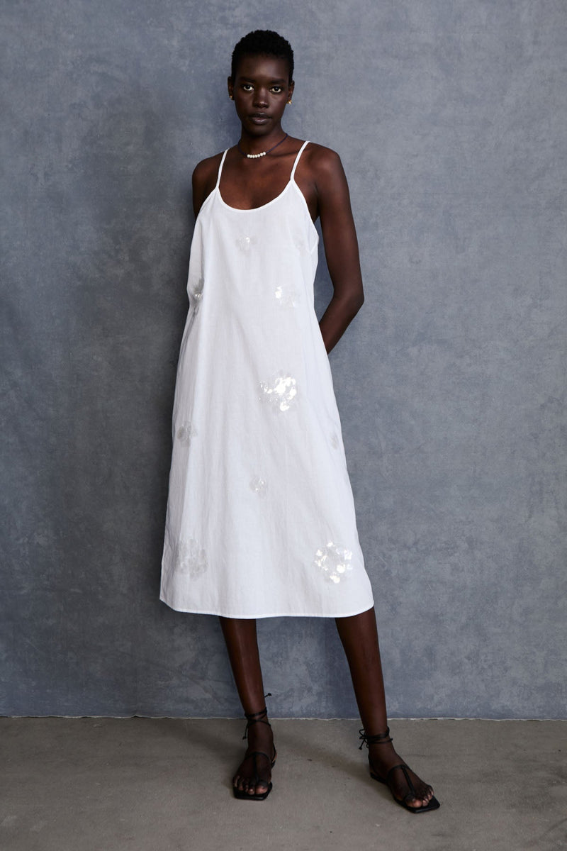 Orb Slip Dress White – Chan Luu Orb Slip Dress White – Chan Luu