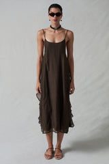 Bustle Dress Earth
