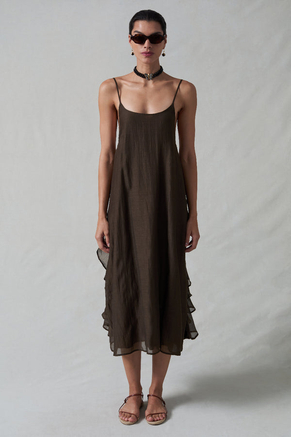 Bustle Dress Earth