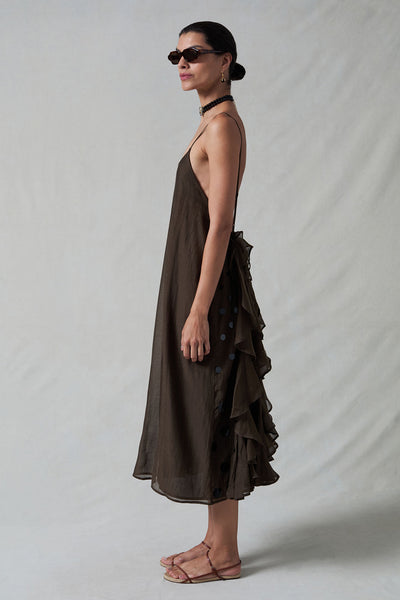 Bustle Dress Earth by Chan Luu | Earth Bustle Dress Earth by Chan Luu | Earth