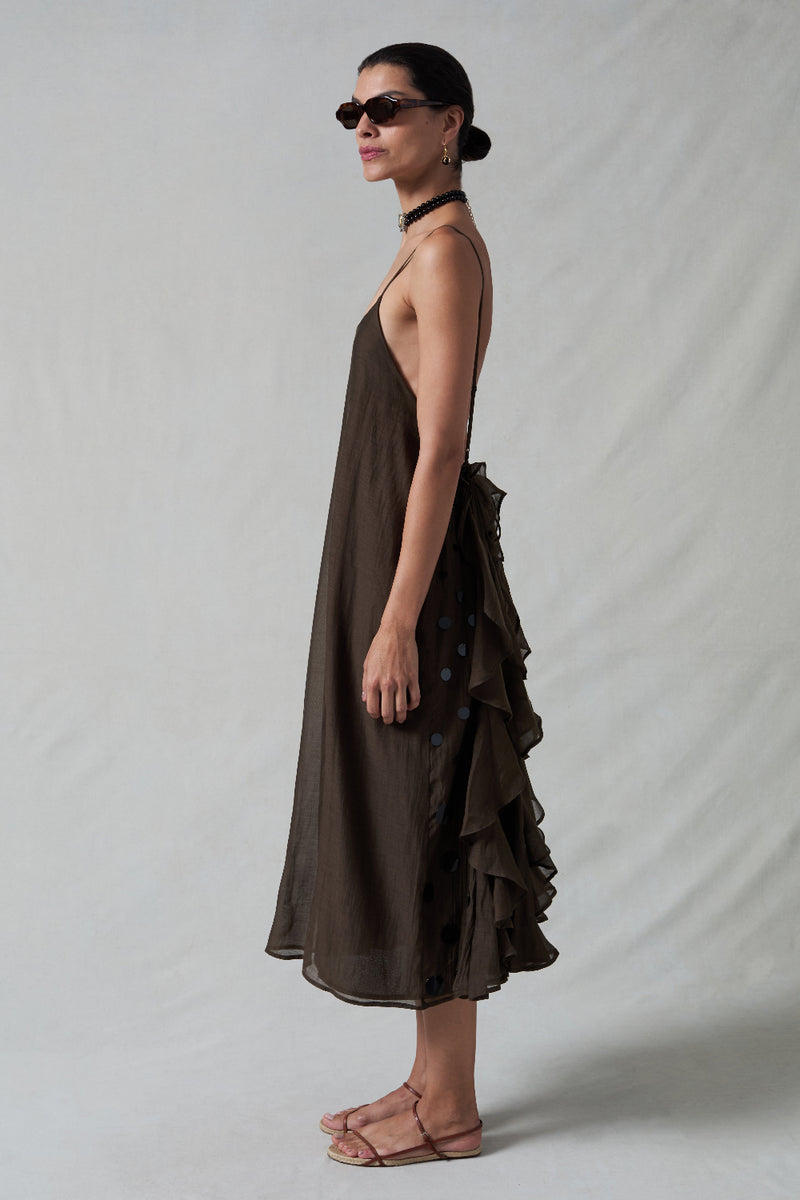 Bustle Dress Earth