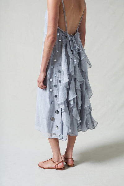 Bustle Dress Fog