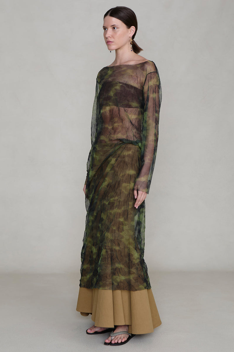 Ghost Crinkle Mesh Overlay Camo