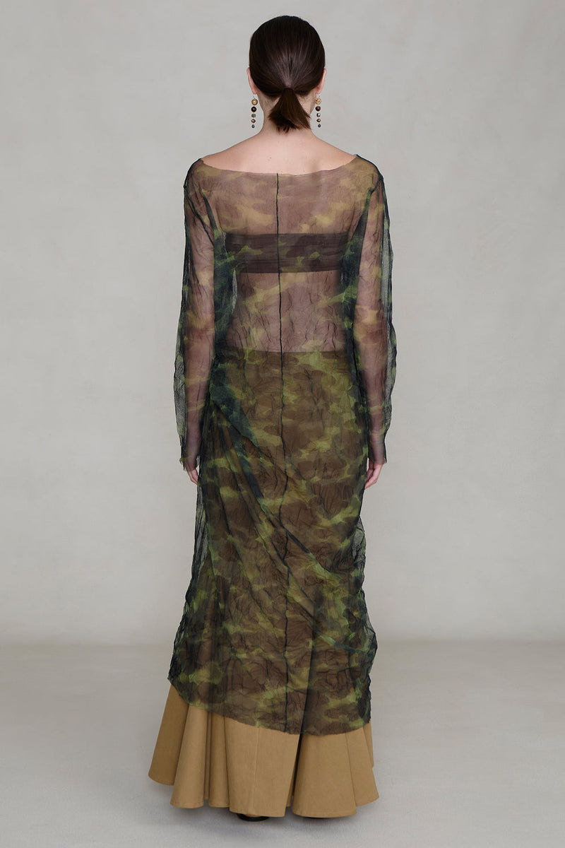Ghost Crinkle Mesh Overlay Camo