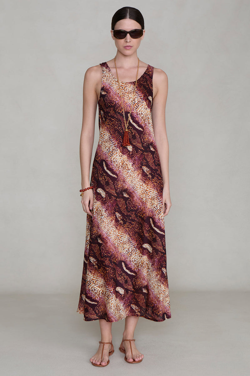 Studio Tank Dress Pink Python