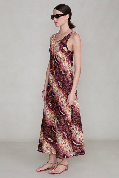 Studio Tank Dress Pink Python