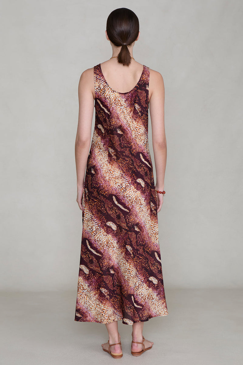 Studio Tank Dress Pink Python