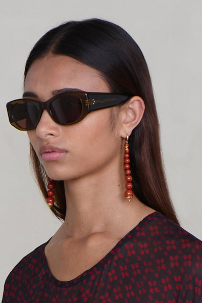 Bell Tower Earrings Red Jasper