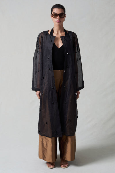 Chandelier Paper Trench Black – Chan Luu