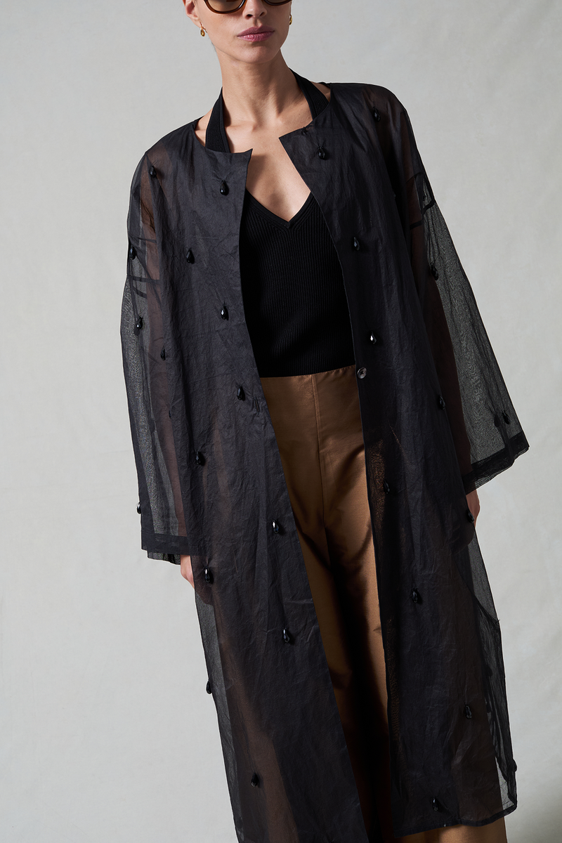 Chandelier Paper Trench Black