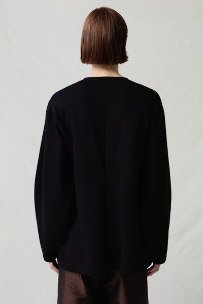 Pinch Waist Cardigan Black